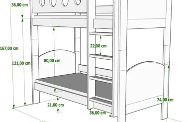 Etagenbett, Kinderbett FINEZJA - Kubuk Moebel