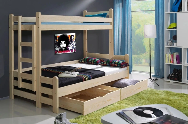 Etagenbett BENIAMIN für 3 Personen - Kubuk Moebel