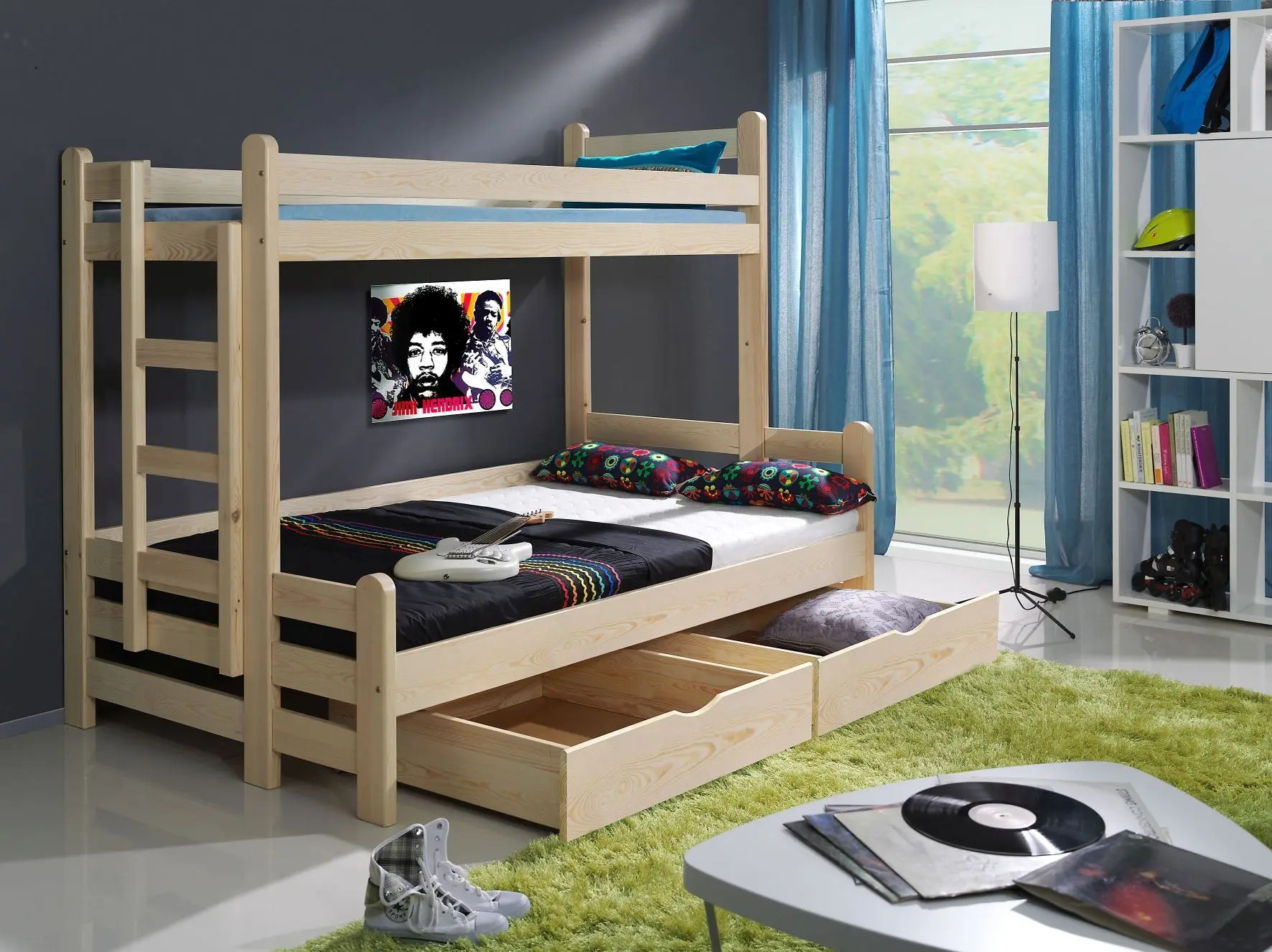 Etagenbett BENIAMIN für 3 Personen - Kubuk Moebel