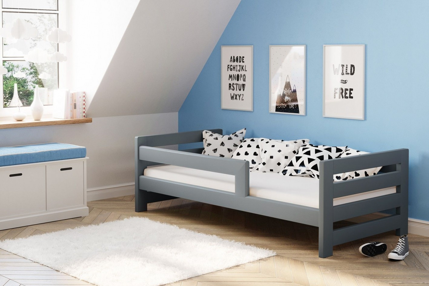 Einzelbett, Ausziehbett, Kinderbett, Doppelbett aus massivem Fichtenholz CLASSIK - Kubuk Moebel Einzelbett, Ausziehbett, Kinderbett, Doppelbett aus massivem Fichtenholz CLASSIK - Kubuk Moebel