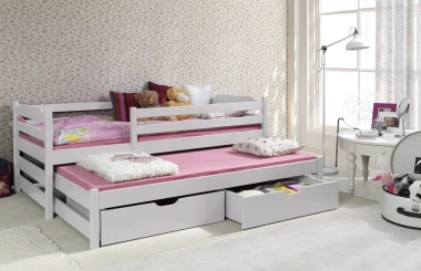 Ausziehbett, Kinderbett, Doppelbett MARTIN II - Kubuk Moebel