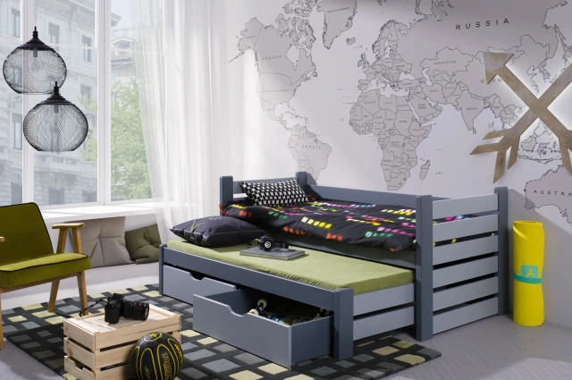 Ausziehbett, Kinderbett, Doppelbett MATI - Kubuk Moebel