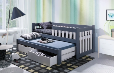 Ausziehbett, Kinderbett, Doppelbett PHIL - Kubuk Moebel