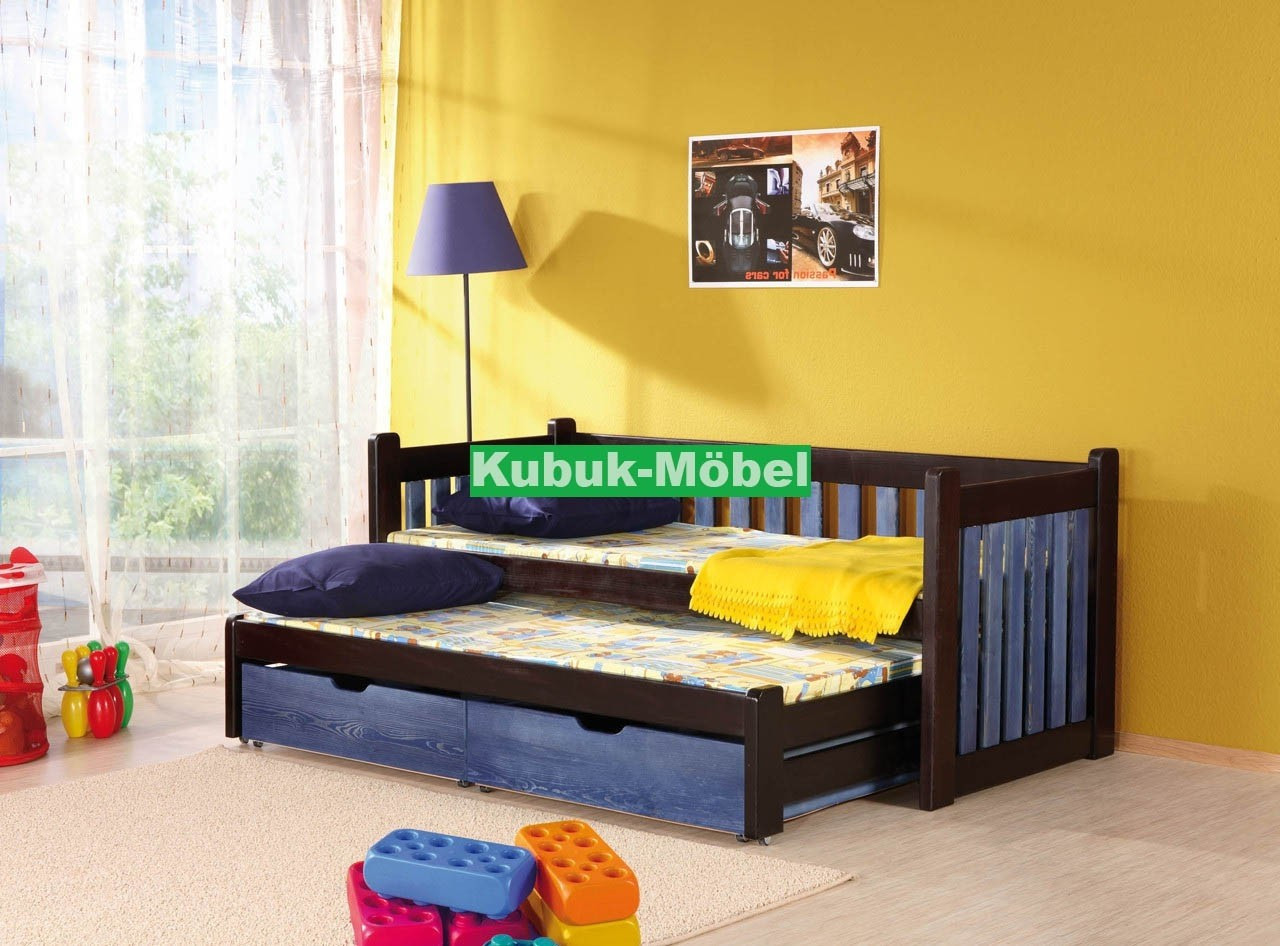 Ausziehbett, Kinderbett, Doppelbett PHIL - Kubuk Moebel