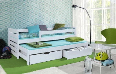 Ausziehbett, Kinderbett, Doppelbett THOMAS II - Kubuk Moebel