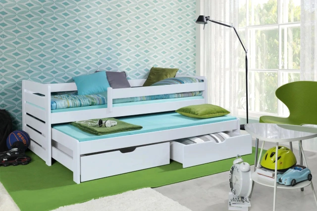 Ausziehbett, Kinderbett, Doppelbett THOMAS II - Kubuk Moebel