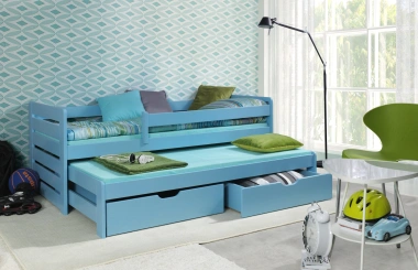 Ausziehbett, Kinderbett, Doppelbett THOMAS II - Kubuk Moebel