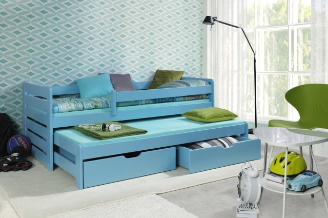 Ausziehbett, Kinderbett, Doppelbett THOMAS II - Kubuk Moebel