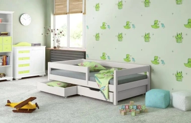 Einzelbett, Kinderbett FILIP Sofortlieferung - Kubuk Moebel