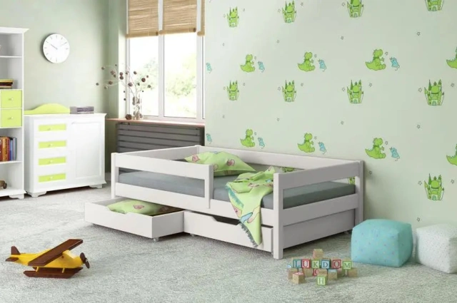 Einzelbett, Kinderbett FILIP Sofortlieferung - Kubuk Moebel