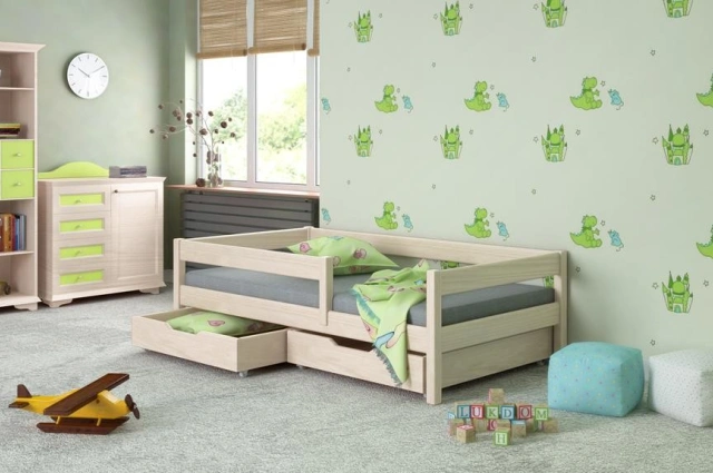 Einzelbett, Kinderbett FILIP Sofortlieferung - Kubuk Moebel