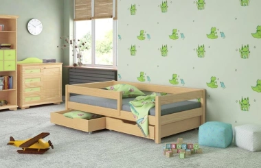 Einzelbett, Kinderbett FILIP Sofortlieferung - Kubuk Moebel