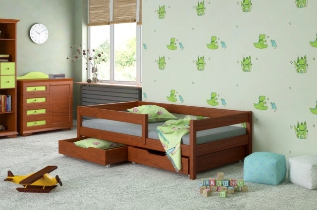 Einzelbett, Kinderbett FILIP Sofortlieferung - Kubuk Moebel