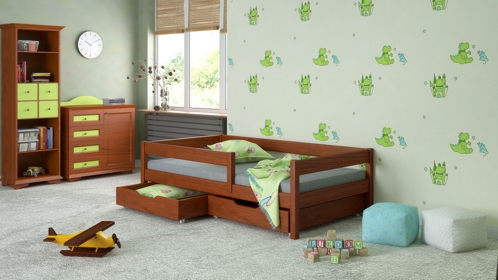 Einzelbett, Kinderbett FILIP Sofortlieferung - Kubuk Moebel