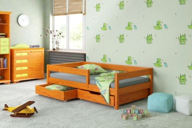 Einzelbett, Kinderbett FILIP Sofortlieferung - Kubuk Moebel