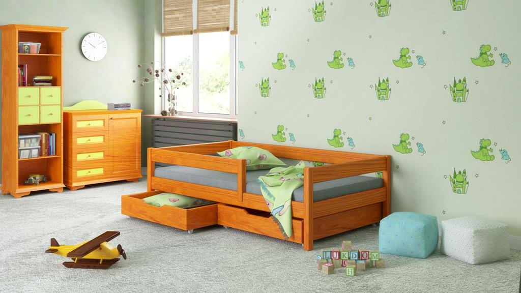 Einzelbett, Kinderbett FILIP Sofortlieferung - Kubuk Moebel