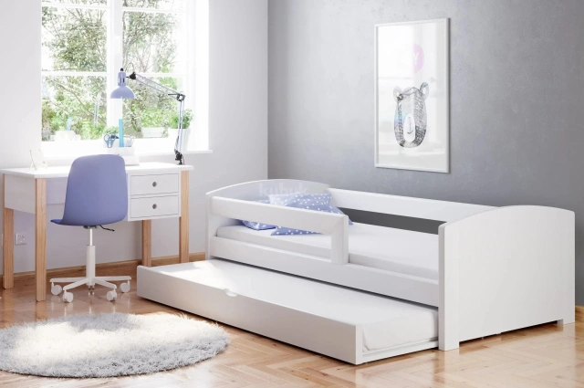 Einzelbett, Ausziehbett, Kinderbett aus massivem Fichtenholz TEDI - Kubuk Moebel Einzelbett, Ausziehbett, Kinderbett aus massivem Fichtenholz TEDI - Kubuk Moebel