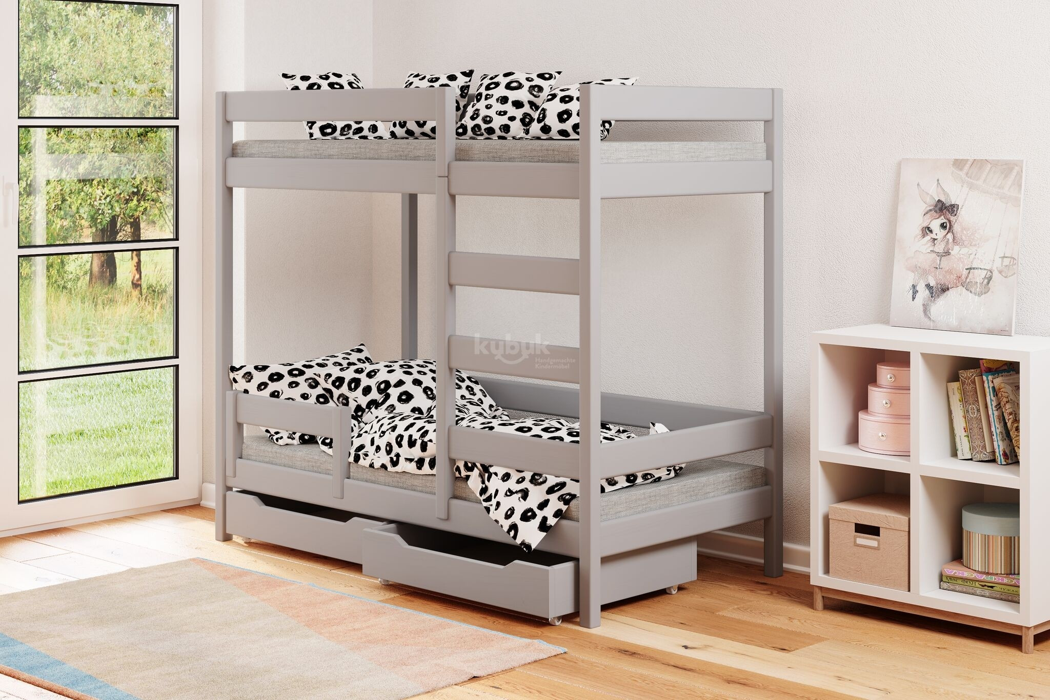 Etagenbett, Kinderbett VANESSA Sofortlieferung - Kubuk Moebel