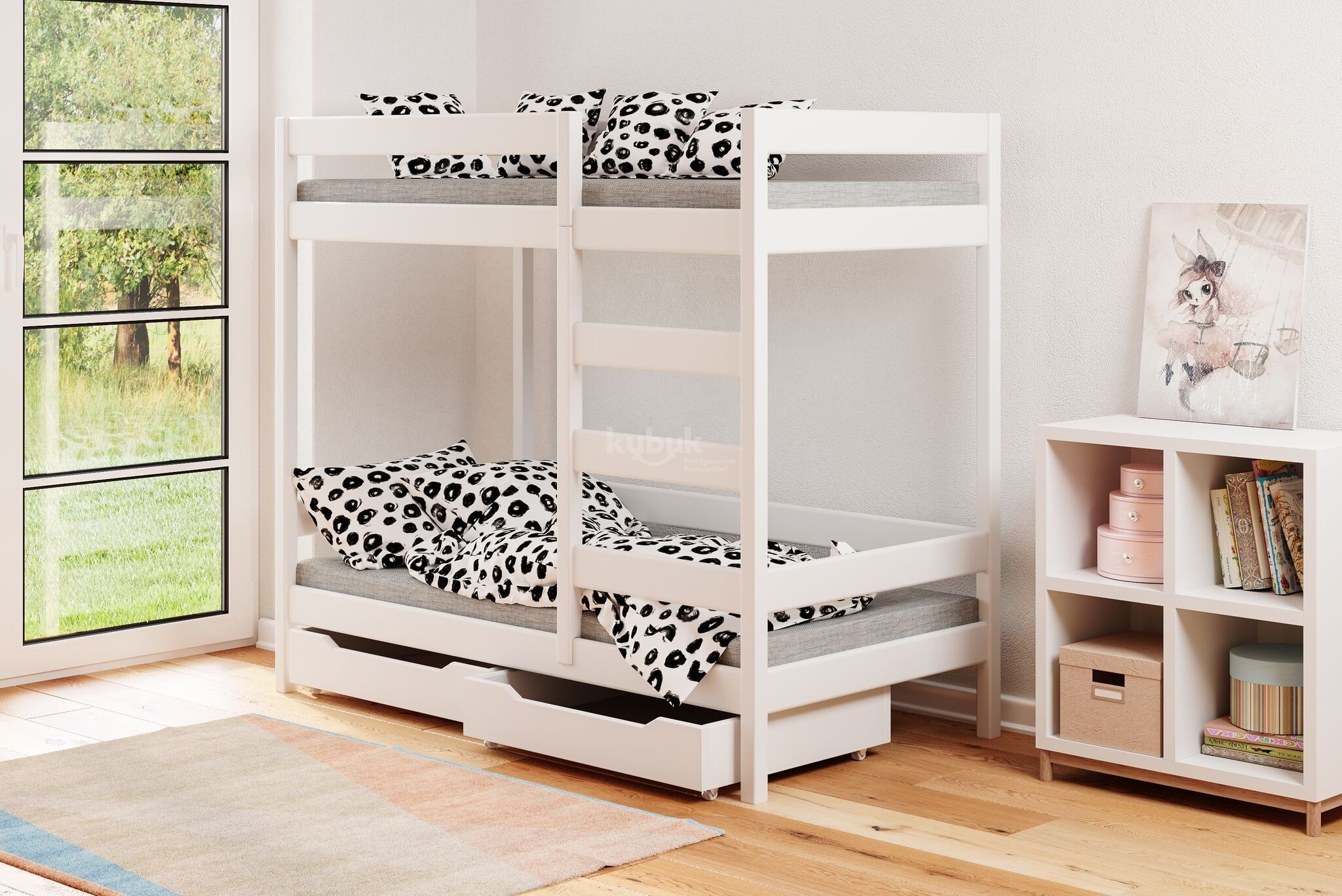 Etagenbett, Kinderbett VANESSA Sofortlieferung - Kubuk Moebel