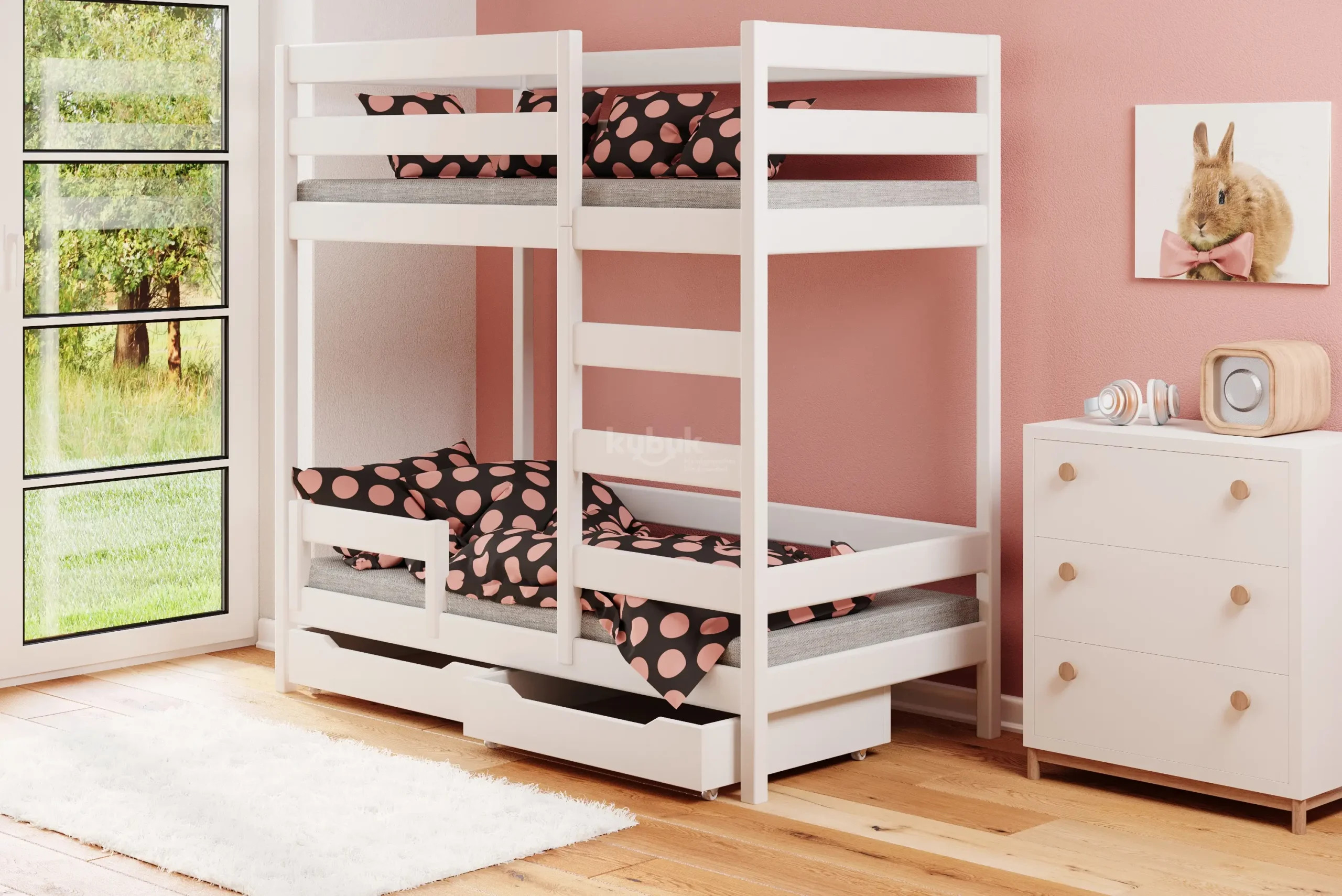 Etagenbett, Kinderbett VANESSA Plus Sofortlieferung - Kubuk Moebel